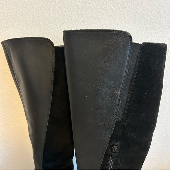 Lucky Brand Timinii black genuine leather knee high riding boots S 7.5 EU 38 - Picture 10 of 16